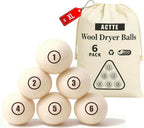 Wool Dryer Balls Laundry, XL(2.7") 6 Pack, Premium Fabric Softener Ball, Reusable, Anti Static, Chemical Free Natural Wool Balls for Dryer, Laundry Dryer Balls – 100% New Zealand Wool