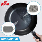 All-Purpose Sponges Kitchen, Non Scratch Dish Sponge for Washing Dishes Cleaning Kitchen, Rough Scrubbers Side for Non-Stick Cookware, Soft Microfiber Scrub Side for Dishes（6 Pack, Large）