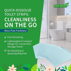 Natural Toilet Bowl Cleaner Strips, Eco-friendly, Non-toxic, Septic Safe, Removes Odors & Stains, Plastic-free, Natural Toilet Bowl Cleaner for Quick and Easy Cleaning, Toilet Fresheners (60 count)