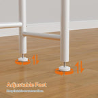 HOOBRO Over The Toilet Storage, 3-Tier Over Toilet Bathroom Organizer, Freestanding Above Toilet Shelf with Adjustable Feet, Space Saving, Easy Assembly, White WW63TS01