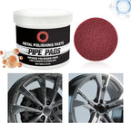 Metal Polish Paste, Beginner-Friendly Process, 5.7x6.3cm, Pipe Dream Infused Polishing Pad, Rust Remover Cleaner, Use at Ease, For Removes Oxidation Discoloration