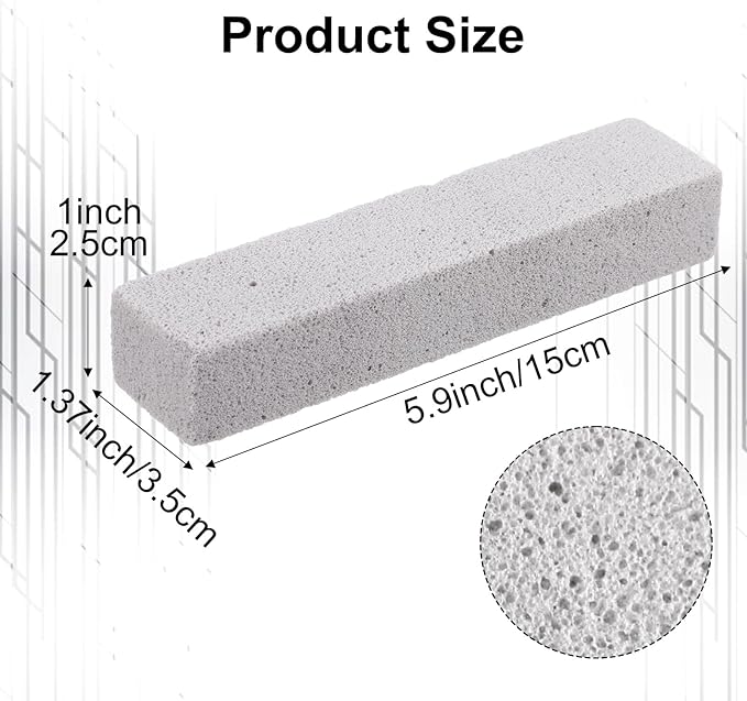 55 Pack Pumice Stone for Toilet Bowl Cleaning Pumice Scouring Stick Pad Hard Water Stain Remover for Toilet Bathtubs Pool Tile Kitchen Sink Oven Stove Grill Home Bathroom Household