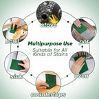 HOMEXCEL Heavy Duty Scouring Pad, 24 Pack Green Scrubbing Pads, Dish Scrubber Reusable for Cleaning, Multipurpose Scrub Pads for Household Kitchen Dishes Pots Pans & Metal Grill