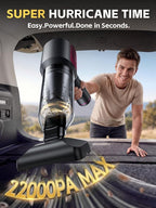 REWONDER Car Vacuum Cleaner High Power, 22000Pa Vacuum Cleaner & 110000RPM Air Duster, Handheld Vacuum with 7800mAh Battery for Valentines Day Gifts, Storage Bag & Multi-Nozzles for Car, Home