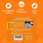 Lemi Shine Foaming Garbage Disposal Cleaner and Deodorizer - Citric Acid Cleaning Powder - Fresh Lemon Scent - 16.92 oz (16 Pack)