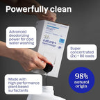 ATTITUDE Liquid Laundry Detergent,EWG Verified,HE Compatible,Plant-Based & Vegan,Natural Laundry Soap,Wildflowers,80 Loads,67.6 Fl Oz,(Pack of 2)
