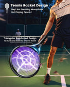Minimoon 2Pack Electric Fly Swatter with LED Display, 2000mAh Rechargeable Fly Swatter Racket, 2500V Bug Zapper Racket Dual Modes, Mosquito Killer Lamp with 3 Layers Safety Mesh for Indoor Outdoor