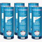 6.3 inch Large Lint Roller Refills Compatible with All Standard 6.3'' Wide Lint Rollers for Pet Hair, 50% Stickier, 60 Sheets per Refill, Pack of 6 Refills, 360 Sheets Total