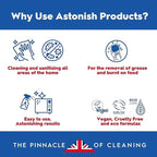 Descaling Foaming Powder | Tea & Coffee Mugs, Pots, Kettles & Stainless Steel | Dissolves Limescale & Eliminates Stains | Astonish Clean & Revive (Pack of 2)