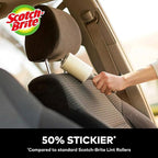 Scotch-Brite 50% Stickier Auto Lint Roller 4 Rollers 48 Sheets Per Roller (192 Sheets Total)