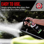 Adam's Polishes Glass Cleaner - Car Window Cleaner | Car Wash All-Natural Streak Free Formula For Car Cleaning | Safe On Tinted & Non-Tinted Glass | Won’t Strip Car Wax or Paint Protection