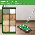 Reusable Wet Pads Refill Compatible with Swiffer Sweeper Mop - Dry Sweeping Cloths & Wet Mopping Cloths for Household Cleaning - Washable Microfiber Mop Pads, 4 Pack (Mop is not Included)
