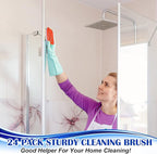 Eaasty 24 Pack Scrub Brushes for Cleaning Comfort Grip Stiff Bristles Cleaning Carpet Brush Supplies Household Tools for Laundry Kitchen Bathroom Tile Sink Dish Carpet