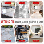 Rock Doctor Granite & Quartz Care Kit, 3 Piece Maintenance Stone Care Combo Kit – Cleans & Renews Marbel, Travertine, Tile and All Other Stone, Fresh, Pack of 3, 54.0 Ounce