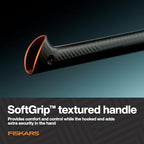 Fiskars Ultra Universal Axe U14, Precision-Ground RazorEdge Double-Hardened Steel Blade Stays Sharp, Lightweight FiberComp Shaft & SoftGrip Handle for Chopping & Kindling, 14", Black
