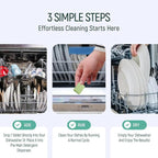 Natural Dishwasher Detergent Tablets - Plant Based Alternative Refill Pack Dishwashing Tabs - Eco-Friendly And Plastic Free Way To Cleaner Dishes - 30/60/90 Refills Dish Washer Soap Pods (90 Pack)