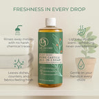 Dr. Jacobs Naturals Eucalyptus Castile All-in-One Cleaner and Soap - Plant-Based Formula for House Cleaning Floors and Appliances - Gentle on Skin and the Planet - 32 oz, 2 Pack