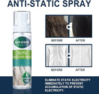 Natural Anti-Static Remover, Multi-Purpose Anti-Static Spray Dustproof Travel Size Anti-Static Spray for Clothes at Home Travel