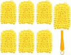 Reusable Duster Refill Compatible with Swiffer Hand Duster, 360 Duster Refills Only, Washable Pet Heavy Duty Dusters Refills for Swiffer Duster 3ft 6ft Extended Handle, 6 Pack (Handle is Not Included)