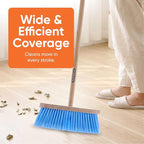 Superio Blue Synthetic Broom Head Refill - 12 Inch, Hard Floor, Kitchen & Home Broom