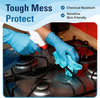 Food Safe Disposable Gloves, Blue Nitrile Rubber Gloves, Latex-Free Powder-Free for Food Prep, Cooking, Cleaning