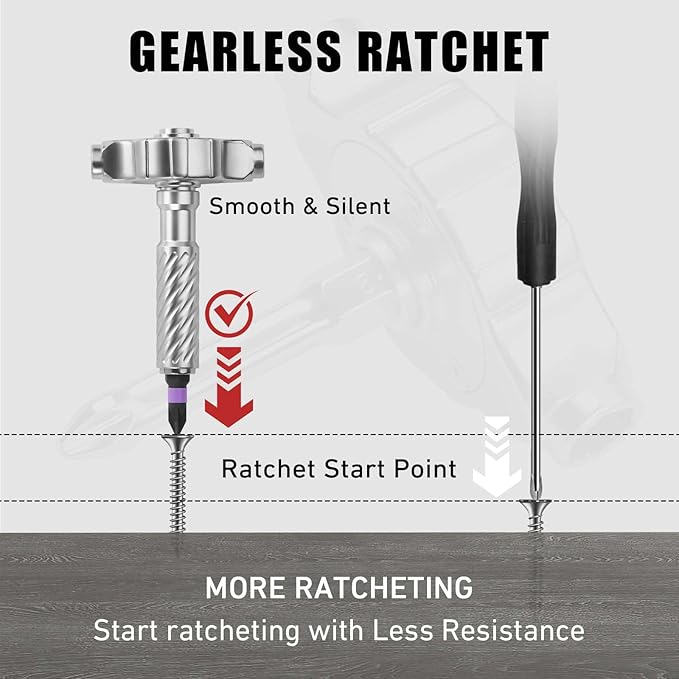 VMAN Ratchet Screwdriver Set, 66 in 1 magnetic Screwdriver sets, S2 Steel Bits, DIY Combination Flexible Shaft, Suitable for Furniture Assembly, Precision Electrical Appliance Repair, Bicycle Tools