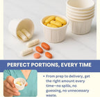 1 Oz Paper Souffle Cups (5000 Pack) Disposable Portion Cups for Ketchup, Condiments, Medicine, Pills, and Food Samples – Ideal for Home, Office, Catering, and Healthcare Use