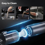 Apical Life Handheld Vacuum Cleaner, EV1396 Cordless 100W 16000Pa Strong Suction with 14–24 Min Runtime, Multi-Nozzle Design & Floor Brush for Home Cleaning, Car Detailing & Tight Spaces