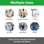 Sylvan AC Drain Line Cleaner | Free XXL Drain Brush | 32 Oz | 12 Month Supply | Made in USA | Universal Compatibility | Removes Clogs and Buildup from HVAC Condensate Lines | Air Conditioner Unclogger