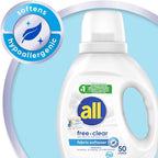 all Liquid Fabric Softener, Free Clear, 34 fluid Ounces