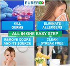 PUREROX disinfectant (16oz, 2pk) Eliminate 99.9999% MRSA, Norovirus, Viruses, Fungus, Bacteria. Hospital Grade. Safe for Use Anywhere. No residue. Suitable for All Surfaces.