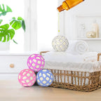 Dryer Balls – Patented Silicone Guard, Natural Wool Core, Super Anti-Tangle & Saves Drying Time, Reduces Static & Noise, Natural Fabric Softener, XL 3" Pack of 3