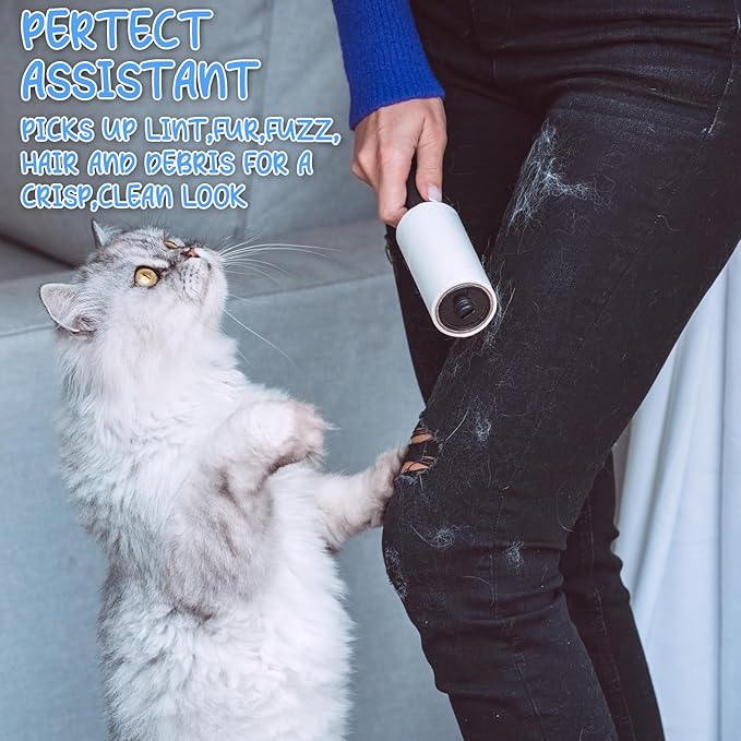 Hushee 8 Pcs Bulk Mini Lint Roller for Pet Hair and Clothes Lint Roller Travel Size Removers Sticky Removing Tool for Travel, Gift Bags, Furniture, Car Seat