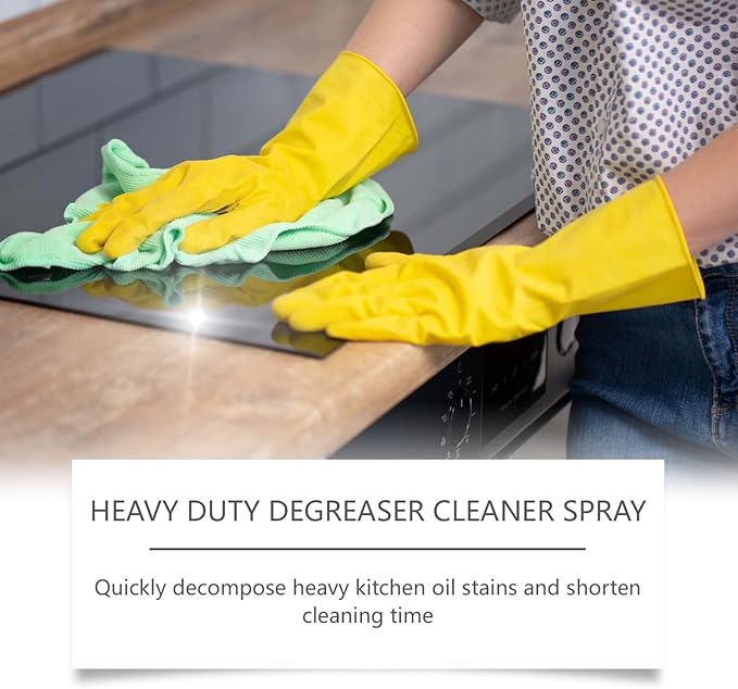 Clean Up Kitchen Oil Stains, Upgrade Heavy Oil Stain Cleaner Kitchen, Versatile Kitchens Foam Spray Cleaner for Kitchens, Countertops, Range Hoods, Ovens (1PCS)