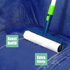 9.8 inch Large Lint Roller Refills Only, 9.8'' Extra-Wide Lint Roller Refill Pack of 5 Rolls Total 300 Sheets for Pet Hair Remover Home Floor Carpet Clothing Sofa Cleaning (9.8'' Wide)