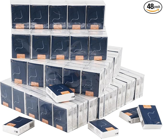 Readsky 480-Pack Mini Pocket Packs Facial Tissues, Pocket Tissues Travel Packs Small, 4-Ply Each Sheet Size