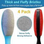 ezclean 4Pack 2Colors Lint Brush for Clothes Furniture Couch, Lint Brush Pet Hair Remover for Clothes Brush, Reusable Lint Brushes for Pet Hair,Velvet Brush, Pet Brush, Fabric Brush