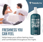 Anti-Acne Pillow Spray, 4 fl oz, Lavender Sleep Spray, Pure Essential Oil Air Freshener, Pillow Linen Spray for Bedding, Aromatherapy Lavender for Sleep, 1000 Sprays
