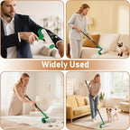 10" Large Lint Roller for Pet Hair Extra Sticky with Extra 3 Refills, Long Handle Floor Sticky Rollers with Big Lint Rollers Refills for Cleaning Carpets, Cars, Furniture