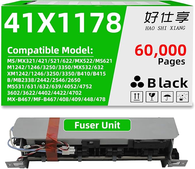HAO SHI XIANG Remanufactured Fuser Unit Fuser Maintenance Kit Compatible for MS321 MX321 MS521 MX521 3602 3622 4402 4422 4702 4052 4752 e-Studio 408 409 448 478 B410 B415 MX-B467 MF-B467 Printer