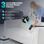 Handheld Steam Cleaner for Home, 2500W High Pressure Steamer, 15s Fast Heat-Up, 1.6L Tank, Portable Steam Cleaner for Car, Floor, Grout, Kitchen, Furniture & Bed Bugs