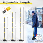 Garden Flat Shovel, 60" Multifunctional Cleaning Shovel, Manual Weeder Heavy Duty Metal Floor Scraper Garden Tool for Lawn Digging, Weeding, Scraping, Ice Remove, Edging