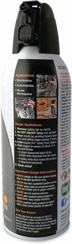 Dust-Off Plus Disposable Compressed Gas Duster, 10 Oz Bottle