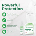 Hygea Natural Lice and Bed Bug DIY Kit- Non-Toxic, Odorless,Safe for children and pets, All water safe surfaces - Includes Bed Bug Spray and Bedbug Travel Spray TSA approved size