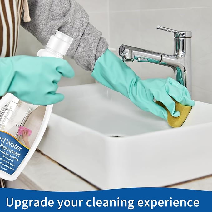 comeast Hard Water Stain Remover, Shower Glass Cleaner & Shower Door, Toilet Bowl Cleaner, for Calcium Build Up,Meet All Household Cleaner Needs 16 oz(600 grams)