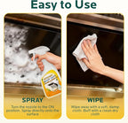 2 Pack Clean Up Kitchen Oil Stains Spray: Foam Cleaner Spray Cuts Through Baked-On Grease on Ovens Stove Tops Grills - Heavy Duty Kitchen Degreaser & Cleaner for Multi-Surface Cookware & Countertop
