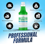 AC Evaporator Coil Cleaner - 1 Quart (946mL), No-Rinse Formula, Metal-Safe Corrosion Inhibitors – Cleans Air Conditioners, Condensers, HVAC, Mini Splits, Heat Pumps – Residential & Commercial Use