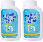 Pipeline Dredging Agent, Drain Clog Remover, Powerful Unclog Sink Drain Cleaner, for Kitchen Bathroom Sinks, Tubs Pipe Cleaning Tool (2PCS)