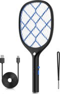 YISSVIC Electric Fly Swatter Bug Zapper Racket 4000V Rechargeable Mosquito Killer with LED Light for Indoor Home Office Backyard Patio Camping