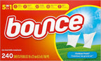 Bounce Fabric Softener Sheets, Outdoor Fresh Scent, 240 Count
